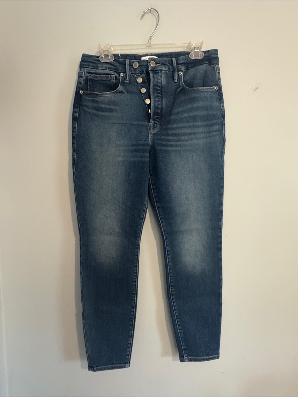 Good American Good Curves Super Compression High-Rise Skinny Jeans- 12 - Picture 2 of 8